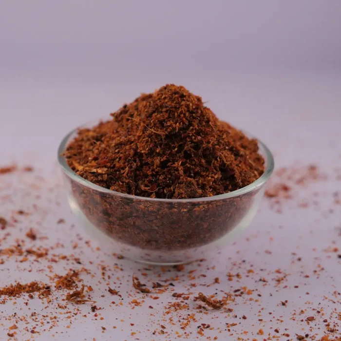 Fresh idli podi powder preparation